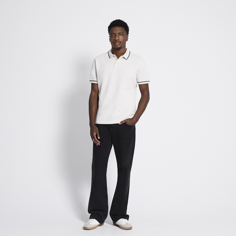 Polo shirt "Alan stripe" Stone